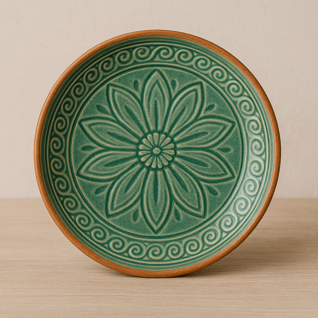 Plato Decorativo Verde